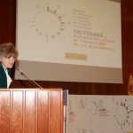 La ministra Carcedo, en la presentación de Valtermed.