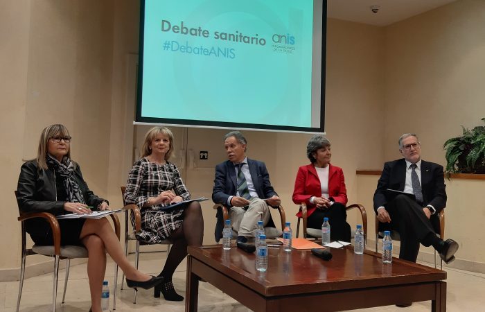 Portavoces políticos en el debate de ANIS.