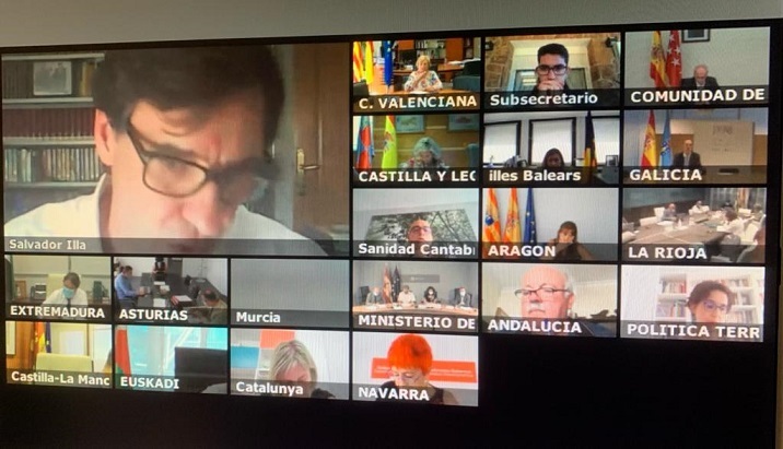 Reunión del Consejo Interterritorial, en el que se ha hablado de que España afronta la temporada de gripe.