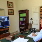 Pedro Sánchez, durante la reunión para analizar el Plan de Respuesta Temprana.