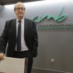 Cosme Naveda, en la sede del CMB que pide más rastreadores en Euskadi