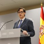 Salvador Illa, candidato del PSC en las elecciones catalanas.