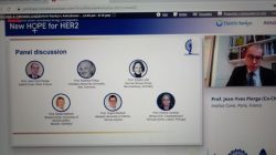 Panelistas de la sesión de cáncer HER2 en el Congreso Internacional de Cáncer de Mama