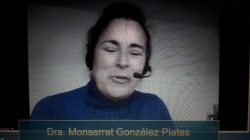 Montserrat González, neurológa, en el encuentro de Novartis