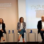 La colaboración público-privada, en el centro de la investigación. En la foto, Amelia Martín Uranga, Ana López de la Rica y Emili Esteve,