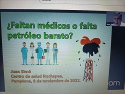 Sesión ¿Faltan médicos? zoom