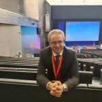 El doctor Perez Simón, pt. del Comité Organizador por parte de la SEHH del Congreso celebrado en Sevilla