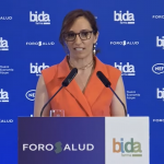 Mónica García anuncia “una nueva estrategia de la industria farmacéutica”. Foto de la ministra de Sanidad.